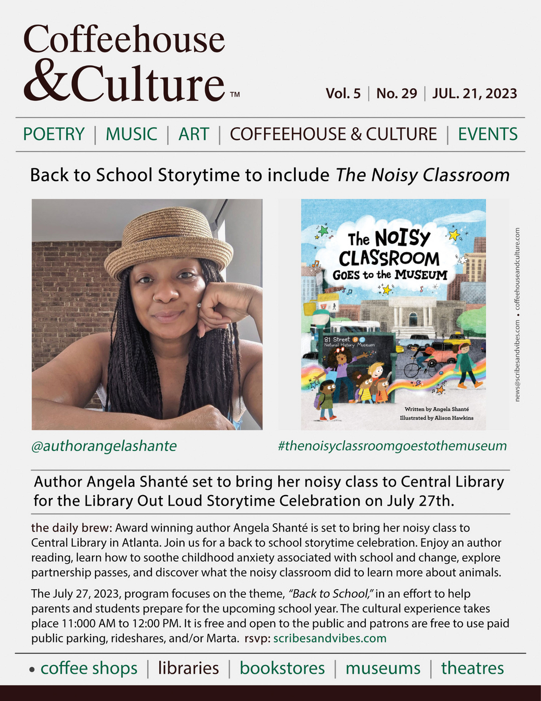 Back to School Storytime to include The Noisy Classroom