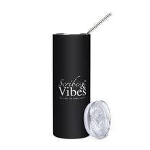 Load image into Gallery viewer, Scribes & Vibes Logo Stainless Steel Tumbler - 20 fl oz