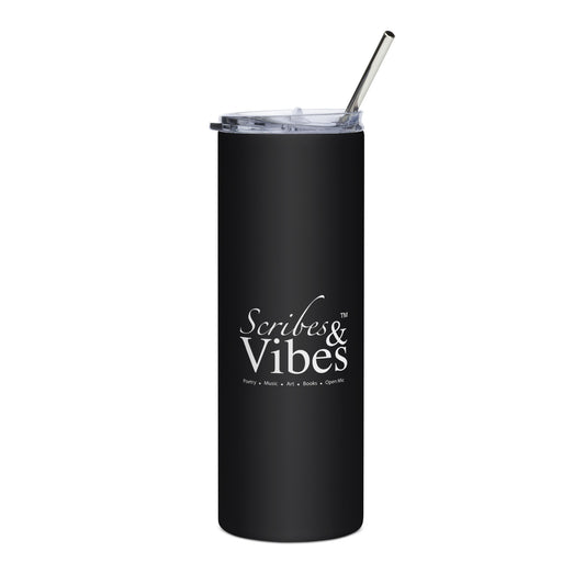 Scribes & Vibes Logo Stainless Tumbler - 20 fl oz