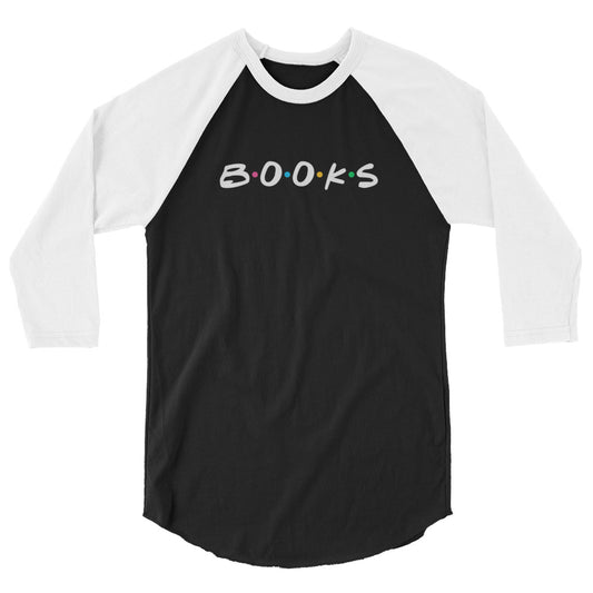 Books 3/4 Raglan Sleeve Shirt (Hardcover)