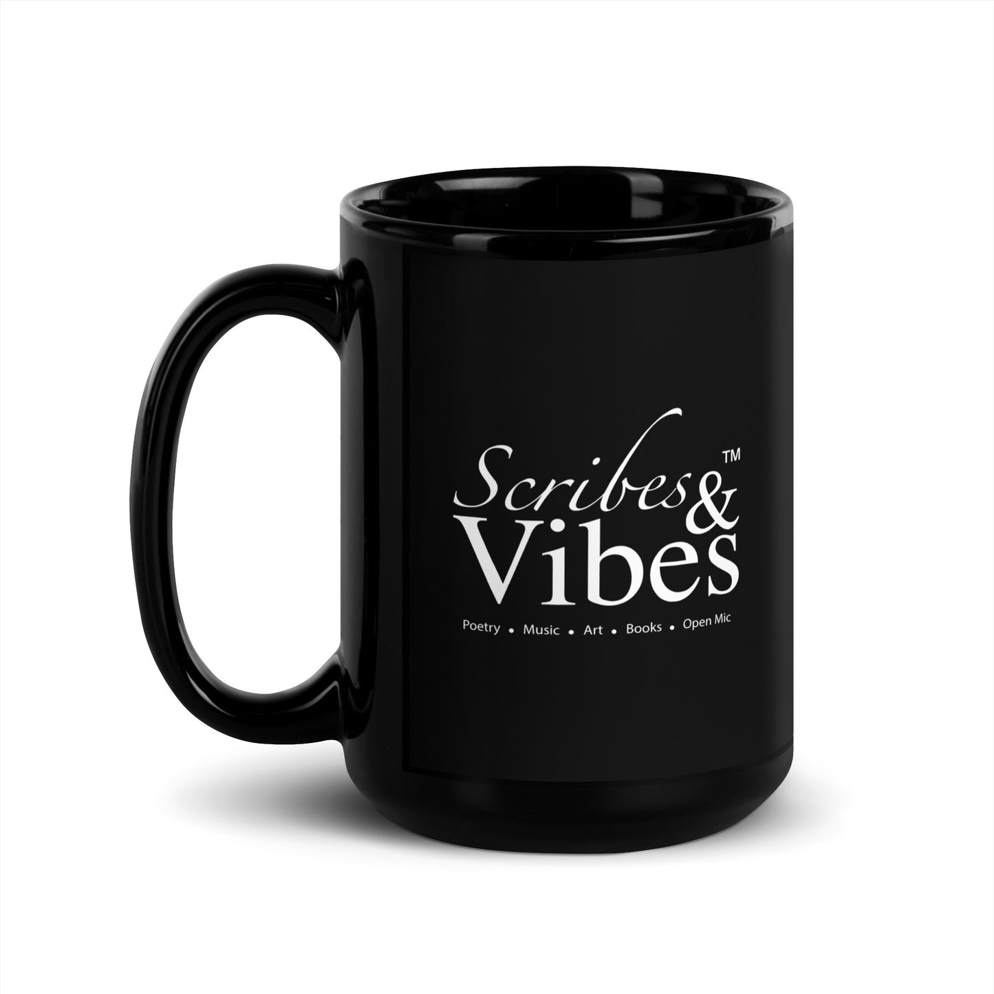 Scribes & Vibes Logo Ceramic Mug - 15 fl oz