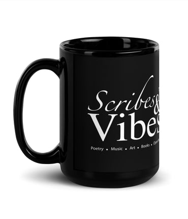 Scribes & Vibes Logo Ceramic Mug - 15 fl oz