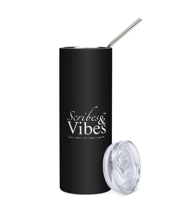 Scribes & Vibes Logo Stainless Steel Tumbler - 20 fl oz