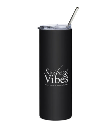 Scribes & Vibes Logo Stainless Steel Tumbler - 20 fl oz