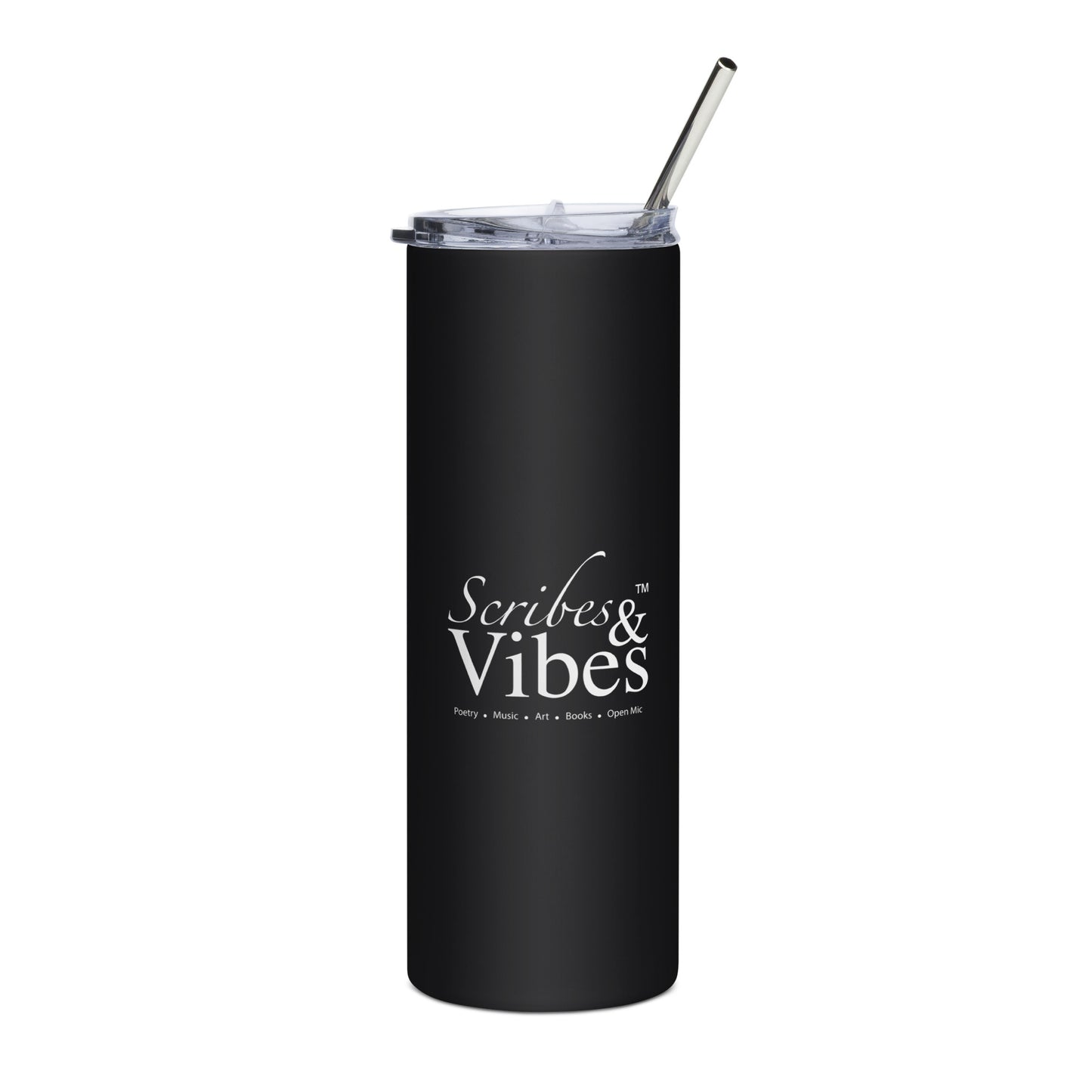 Scribes & Vibes Logo Stainless Tumbler - 20 fl oz