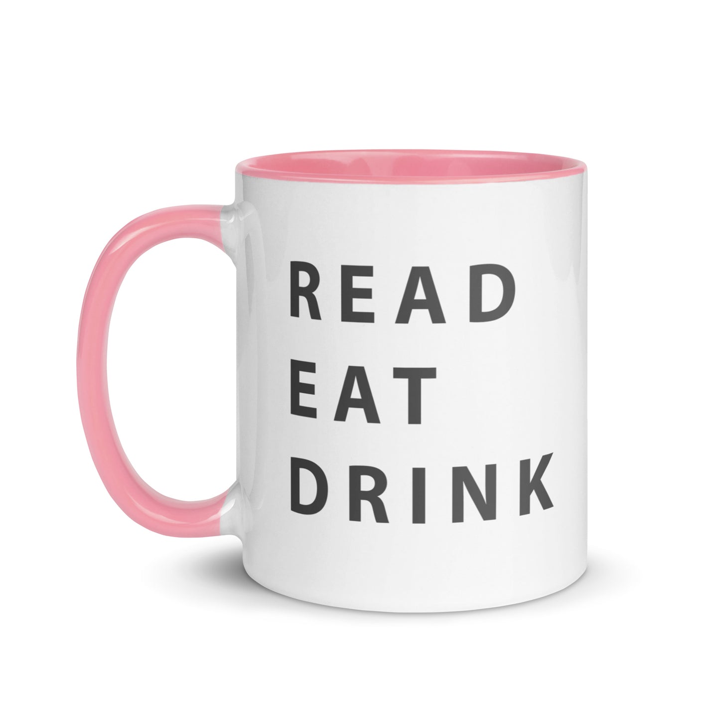 Read. Eat. Drink. Mug with Color Inside - 11 fl oz